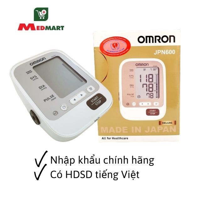 Máy Đo Huyết Áp Bắp Tay Điện Tử Tự Động Omron Jpn600 (Made in Japan) - Medmart