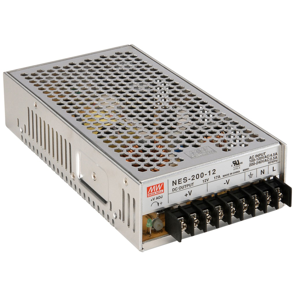 Bộ nguồn tổ ong 12VDC MEANWELL NES-200-12 (200W/12V/17A)