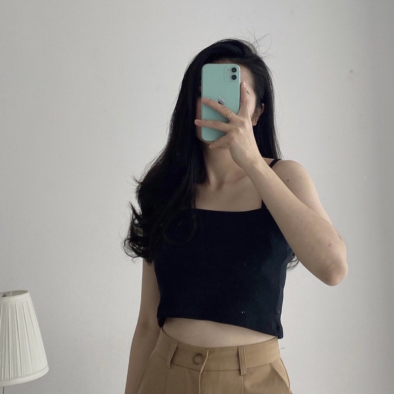 Sibling House - Áo hai dây cotton dáng ôm đủ màu Sib