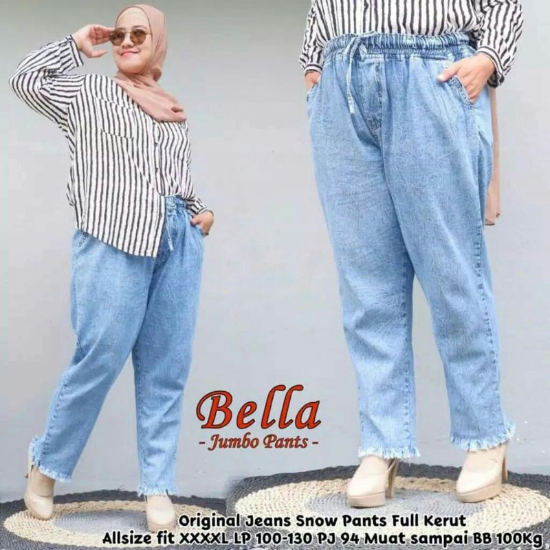 Bella Quần Jeans Ống Rộng Thời Trang Năng Động Cho Nữ