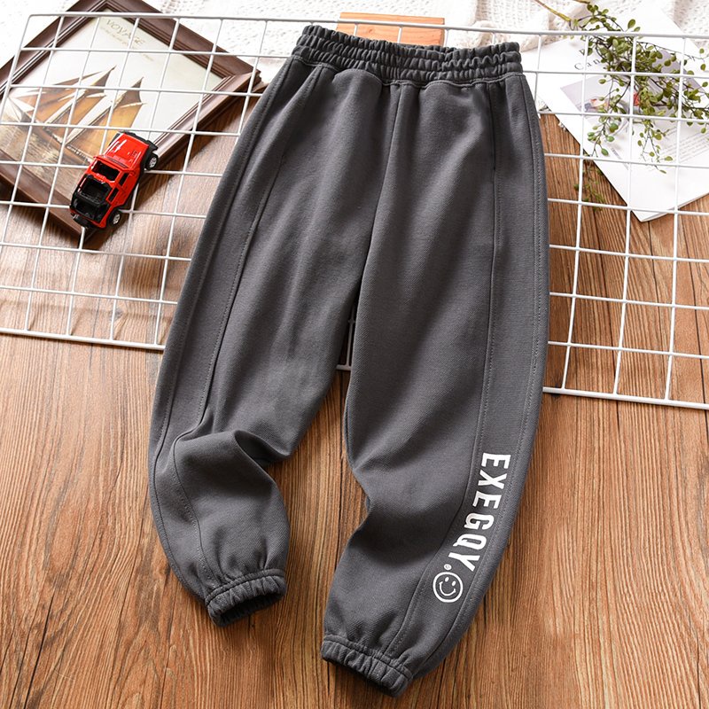 Quần dài bé trai thu đông , Quần jogger cho bé chất nỉ size đại 6 - 65kg - Quần EXE