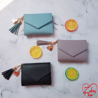 Ví Nữ Cầm Tay❤FREESHIP 50K❤ Ví Bóp Nữ Mini Hàn Quốc Tua Rua Trái Tim Siêu Đẹp VD02-Zabuza