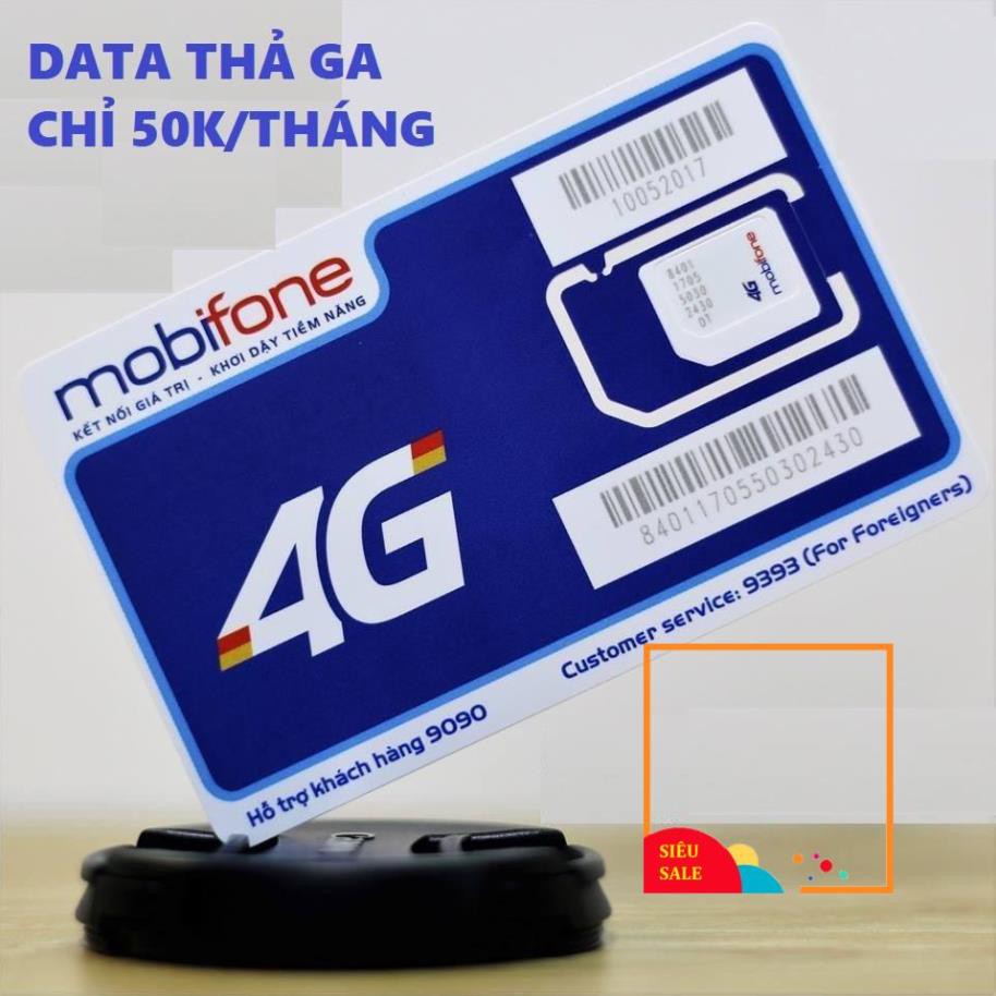 SIM 4G MOBI BL5GT , DIP50 XÀI THAGA CHỈ TỪ 50K/THÁNG TỐC ĐỘ NHANH NHƯ CHỚP