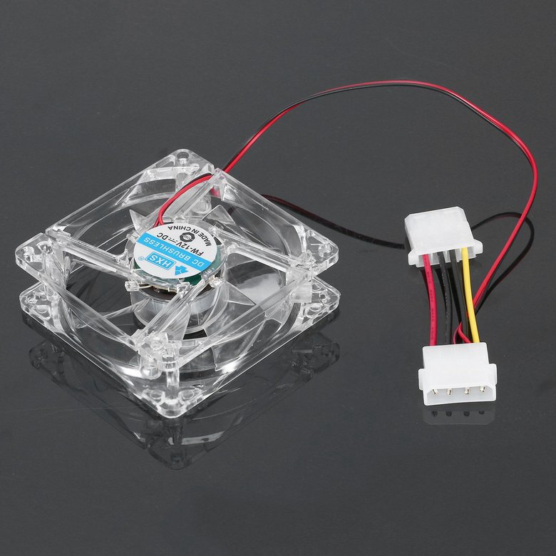 Quạt tản nhiệt không gây ồn 12V đèn LED 8025 80mm cho PC máy tính