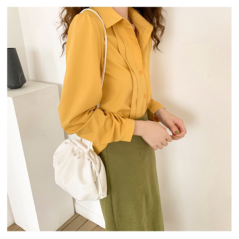 Túi tote IELGY đeo chéo xếp ly thời trang cho nữ