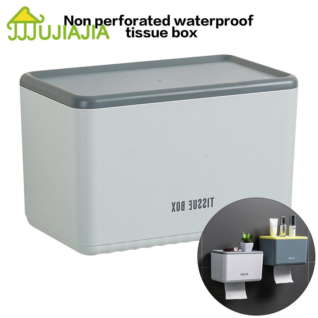 Hộp đựng khăn giấy JUJIAJIA chống nước gắn tường không cần đục lỗ clc