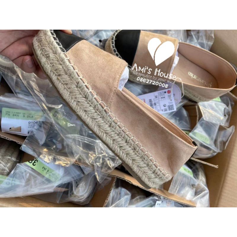 Giày cói Nữ hiệu Stradivarius xuất Châu Âu Bigsize | BigBuy360 - bigbuy360.vn