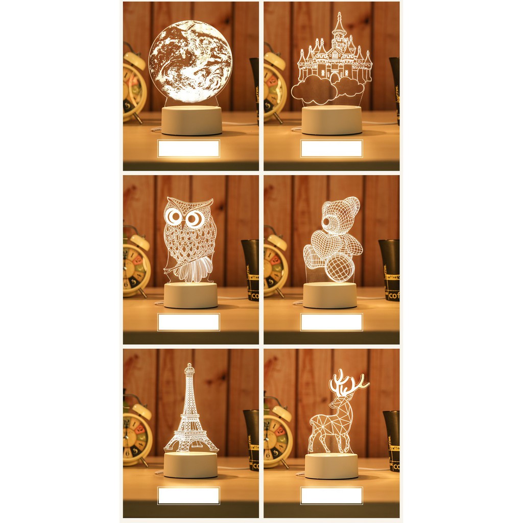 [FREESHIP] Đèn Ngủ 3d, Đèn Trang Trí, Quà Tặng Sinh Nhật Ý Nghĩa