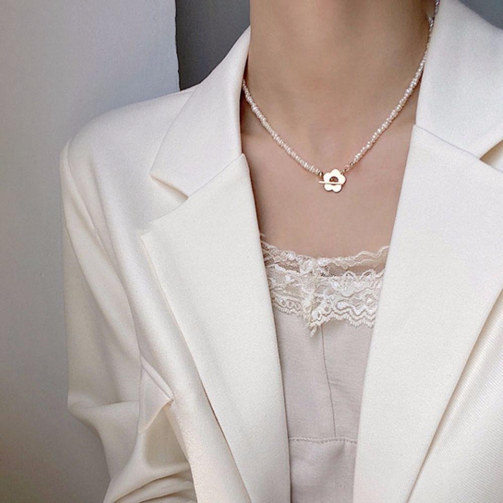 AROMA Vòng Tay Chuỗi Hạt Kim Loại Phong Cách Hàn Quốc Thanh Lịch Cho Nữ