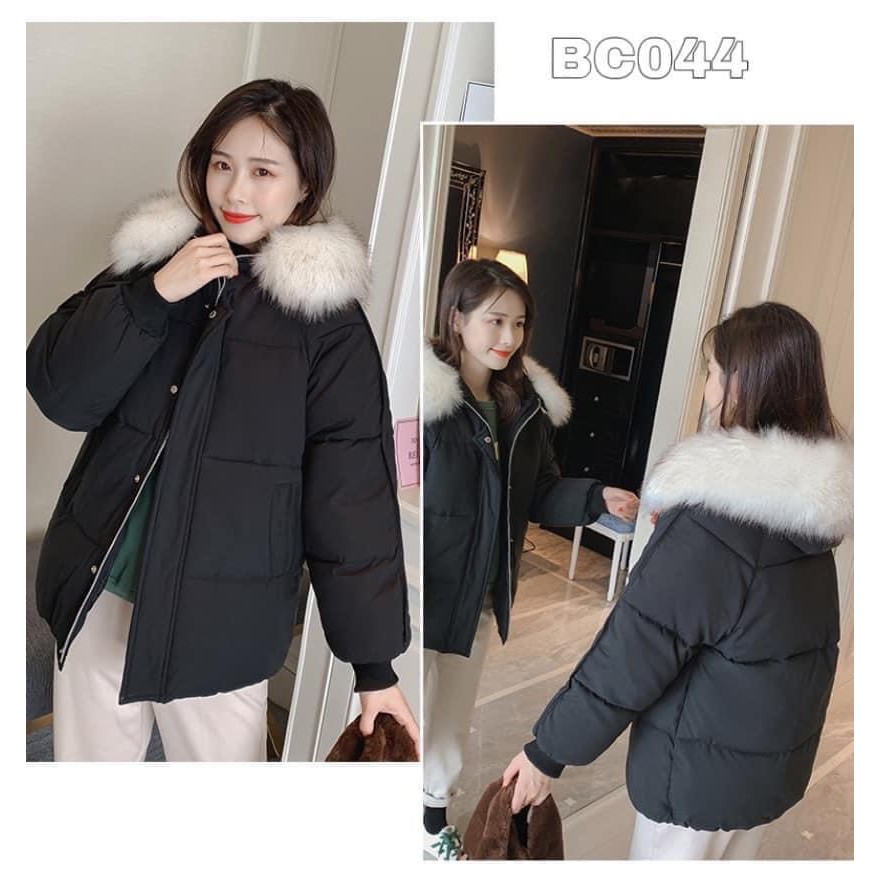 TẶNG THÊM 1 LÔNG ÁO🌼Áo Phao Nữ Mũ Lông Thân Ngắn Tay Gân hàng QUẢNG CHÂU mới 2021 | BigBuy360 - bigbuy360.vn