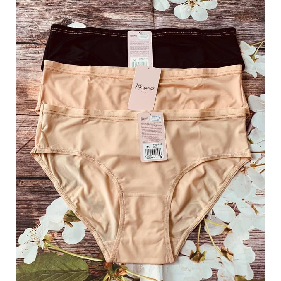Quần lót nữ Marguerite Paris 03138 lưng vừa dáng tam giác, chất liệu vải thun lạnh mềm mịn mát, thoáng khí