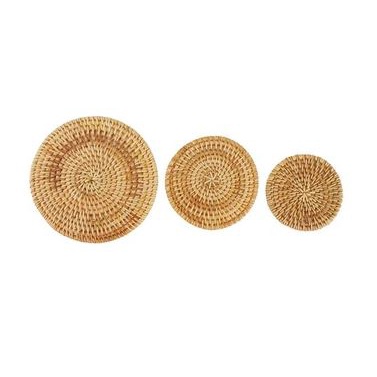 Đĩa Lót cốc , lót ly mây tre đan bamboo and rattan handicrafts