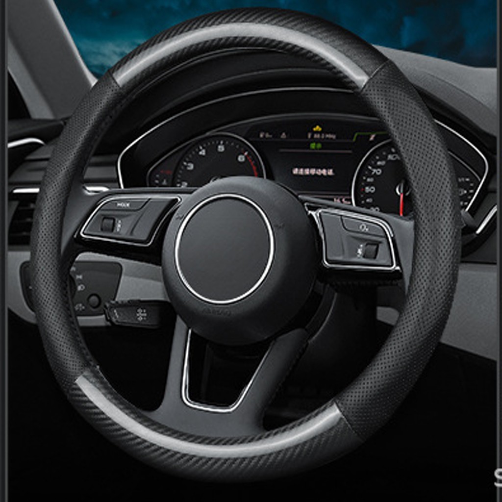 Bọc Vô Lăng Ô Tô - Bọc Vô Lăng Xe Hơi - Bọc Vô Lăng - Bọc Tay Lái Ô Tô Vân Cacbon VERSION 5
