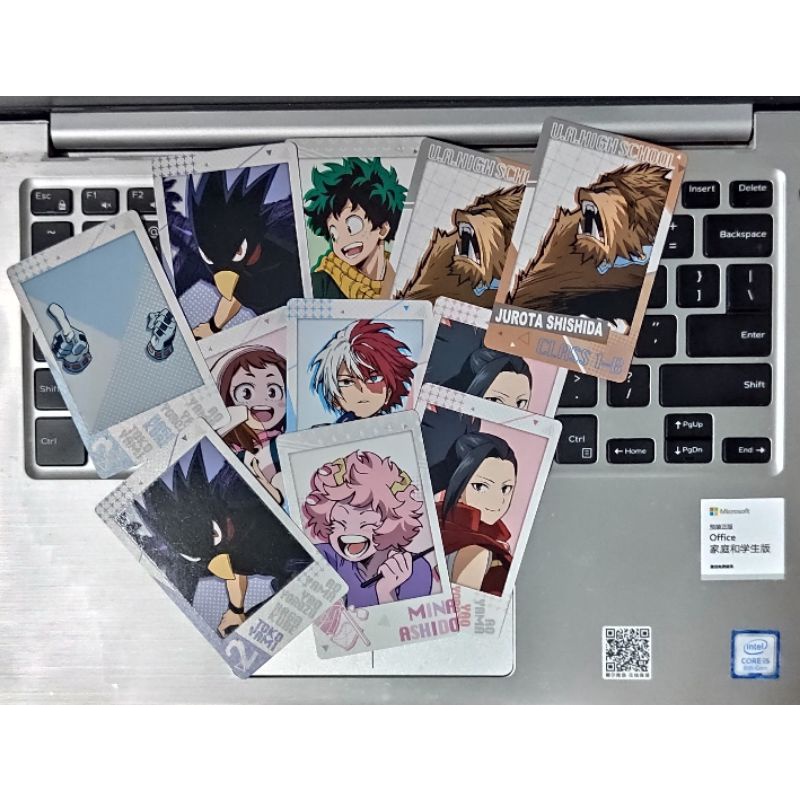 Thẻ Snapmide MHA My Hero Academia 3A 3B Neon Metal Card