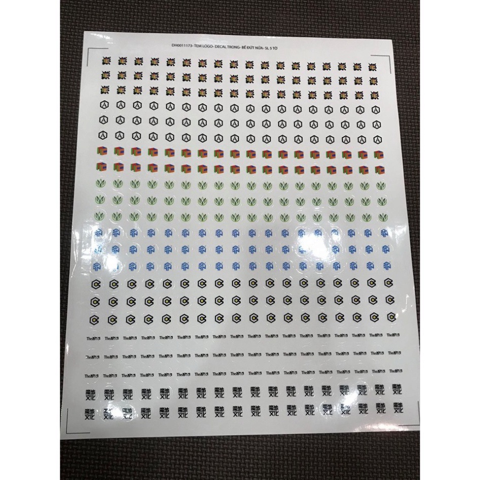 Phụ Kiện Rubik Logo Cucbile, Angstrom, Proshop, Celeritas, Mystic, Gan, Moyu, QiYi