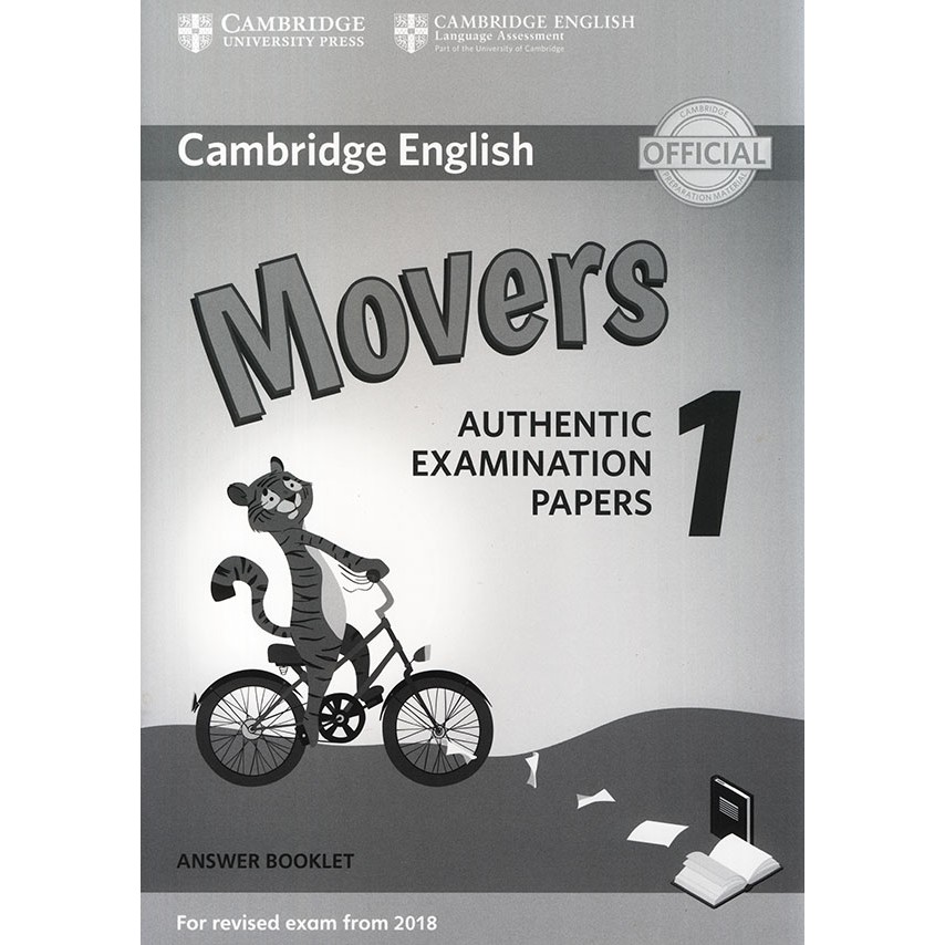 Sách - Cambridge English - Movers 1 - Answer Booklet (For revised exam from 2018)