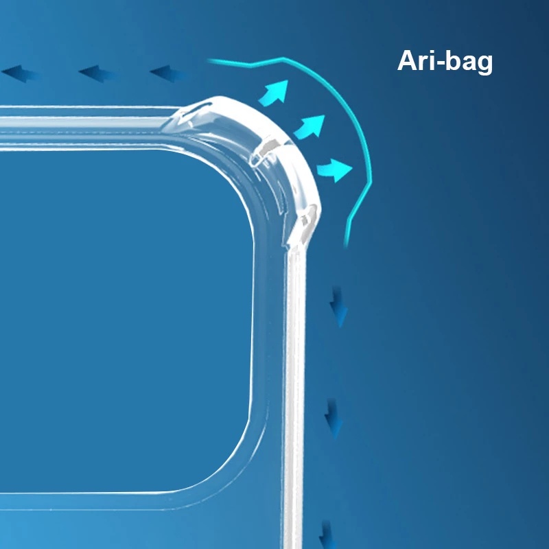 Ốp Điện Thoại Silicon Mềm Trong Suốt Có Túi Khí Chống Sốc Chống Rơi Cho Iphone 1