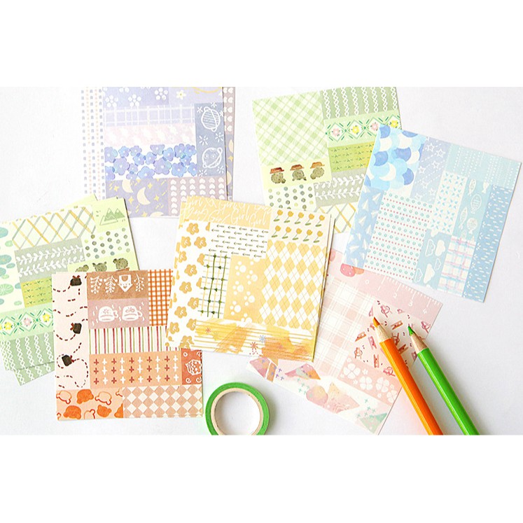 Tập giấy nền trang trí Bujo NOTE FOR, 120 tờ