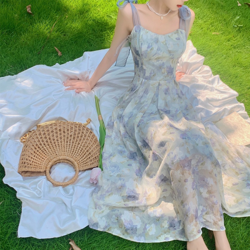 Đầm Maxi In Hoa Gợi Cảm Hợp Thời Trang