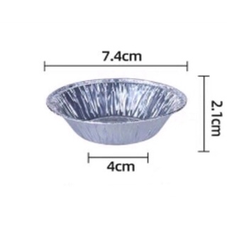 Khuôn Tart tròn giấy bạc dùng 1 lần