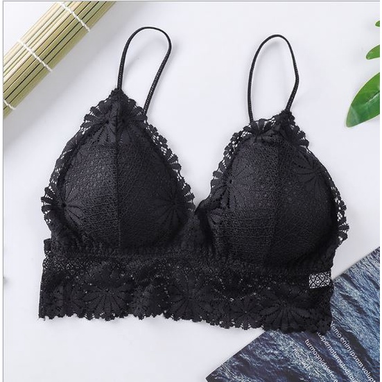 Áo ngực bra ren nữ ren thể thao nâng ngực - Áo lót bralette tập gym coton mềm không gọng mút mỏng YLY25