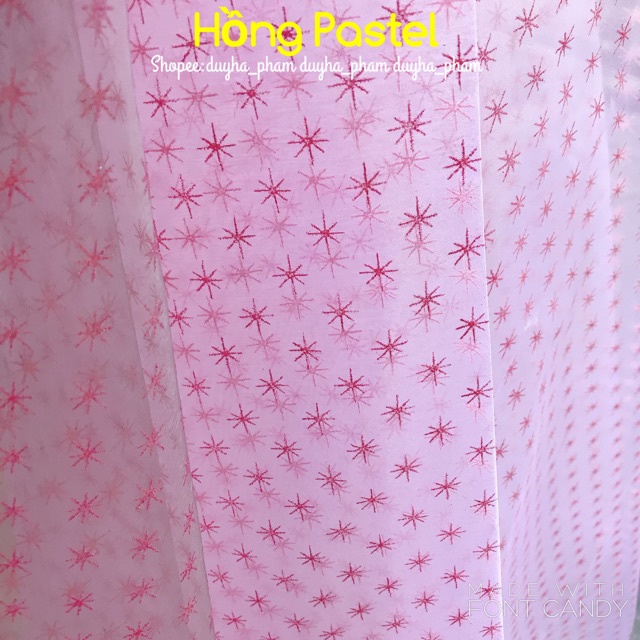 ☀️VẢI VOAN KÍNH IN BÔNG TUYẾT XINH XẮN☀️