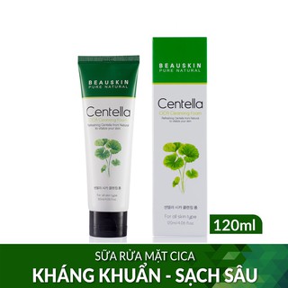 [HÀNG CHÍNH HÃNG] - Sữa rửa mặt kháng khuẩn Hàn Quốc rau má Beauskin Centella Cica 120ml