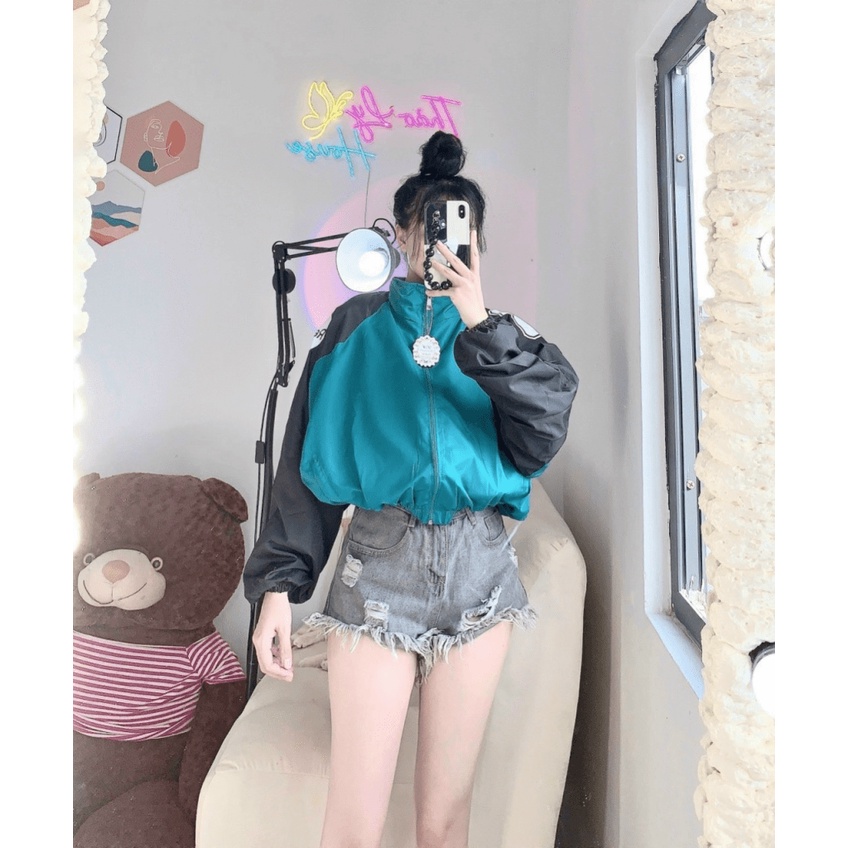 Áo Khoác Bomber Nữ Form Lửng Phối Màu In Chữ G Cực Xinh Mẫu Mới Cực HOT -  CLITUS FASHION