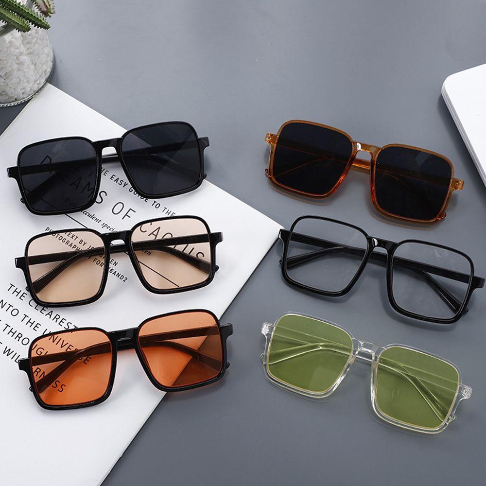 QQMALL Kính Mát Gọng Vuông Phong Cách Vintage