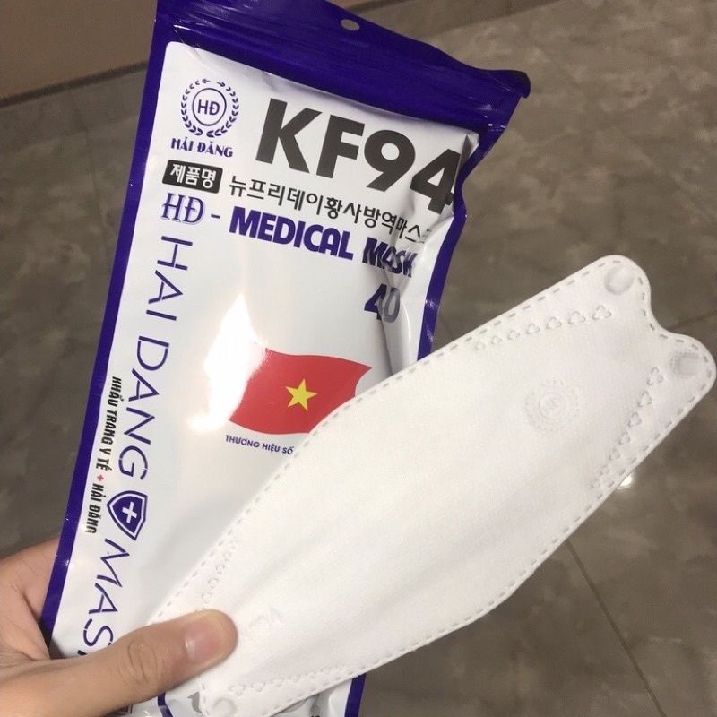 Set 10 Chiếc Khẩu trang 4 Lớp KF94 Chống Bụi Mịn Và Kháng Khuẩn Hàng Cao Cấp