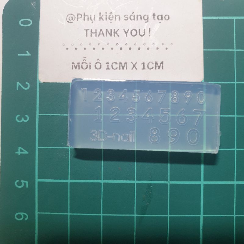 Khuôn silicon chữ cái và số