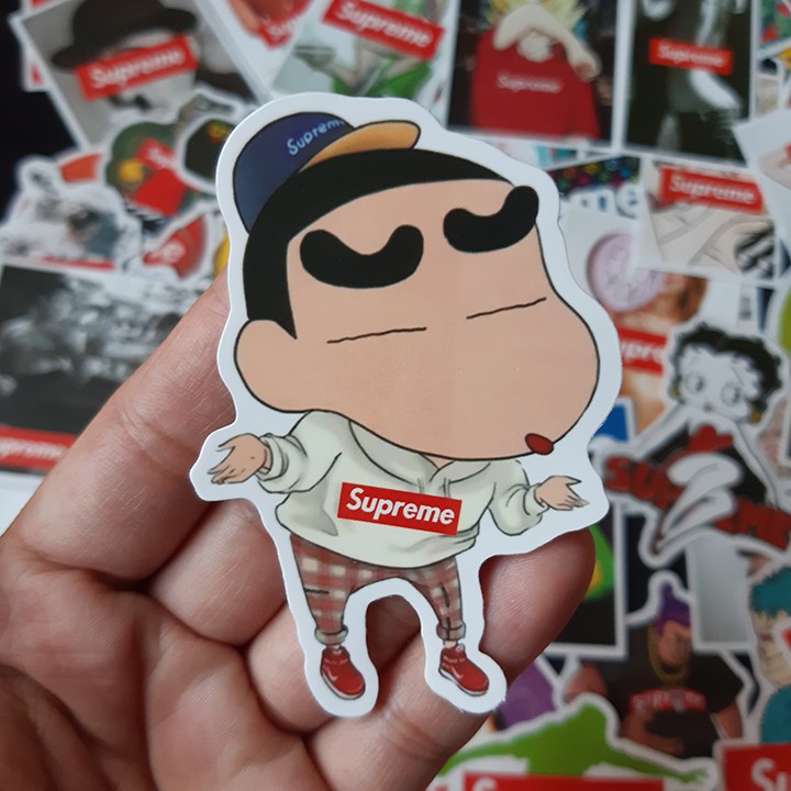 Bộ Sticker dán cao cấp chủ đề SUPREME SEXY - Dùng dán Xe, dán mũ bảo hiểm, dán Laptop...