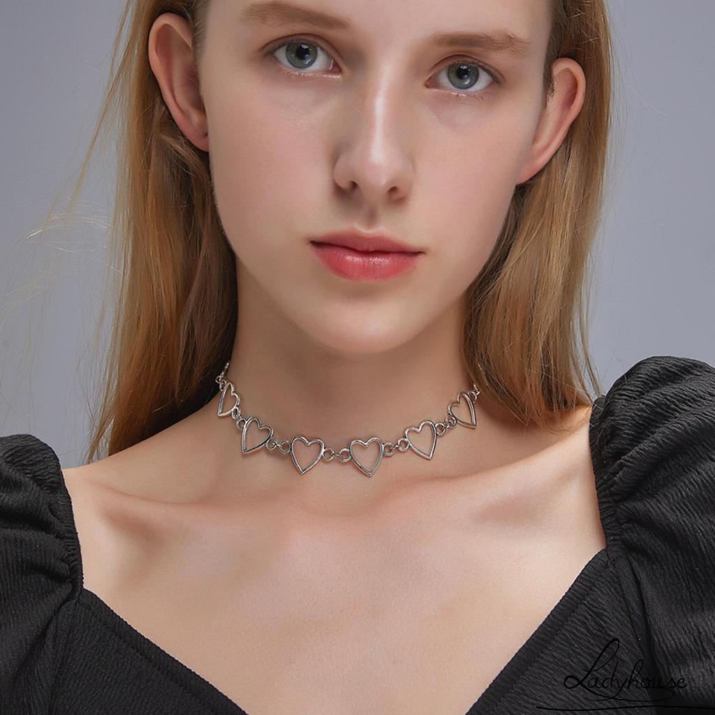 Vòng cổ Choker Mặt Hình Trái Tim Thời Trang Dành Cho Nữ