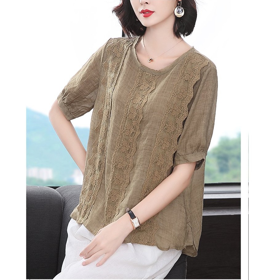 Áo Trung Niên Nữ A570, Kiểu Áo Trung Tuổi Chiffon Cho Mẹ Tay Dài Cổ Nơ Bèo Sang Trọng |Thời Trang Trung Niên NP Clothing