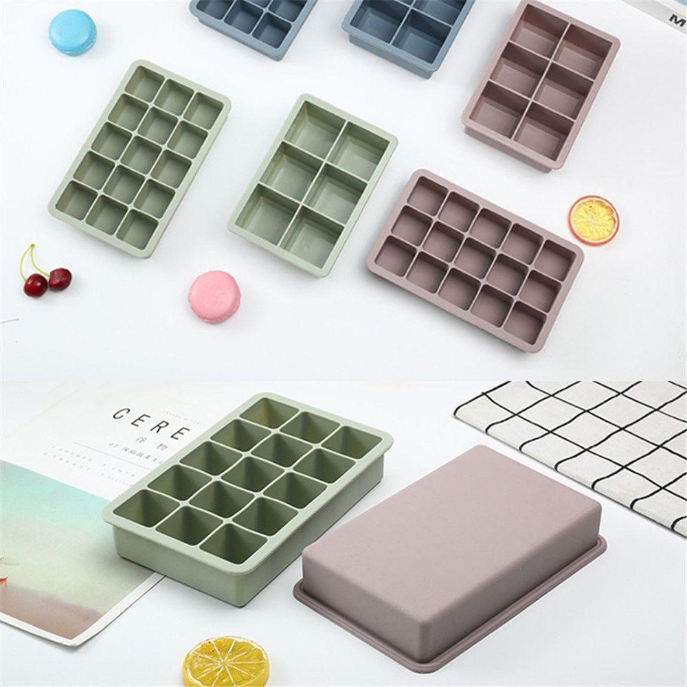 LONTIME Khuôn Làm Đá / Bia / Cà Phê 6 Ngăn Bằng Silicon Mềm