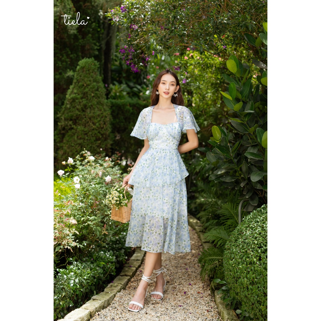 TIELA Đầm váy hoa tay cánh tiên-Viva Dress
