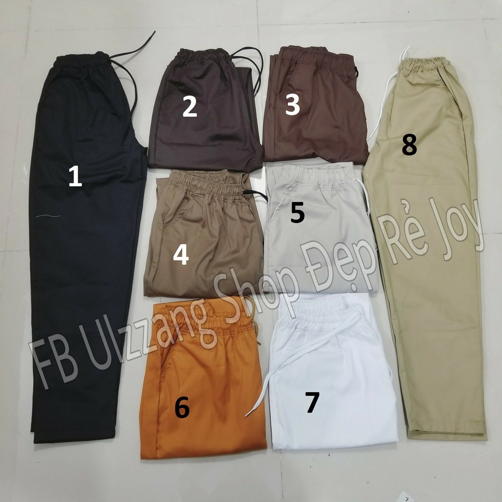 Quần kaki unisex - Áo Unisex 🤍🖤 treet style cá tính đen be nude, khakhi kiểu nữ SALE KAKI -B