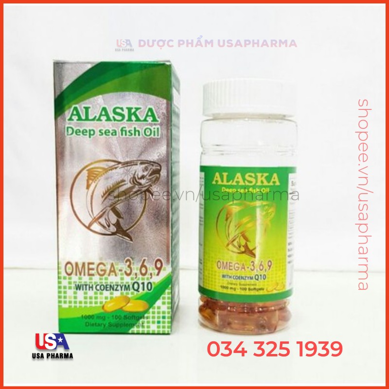 [Viên uống] Dầu cá Alaska OMEGA 3-6-9 GIÚP TĂNG CƯỜNG THỊ LỰC