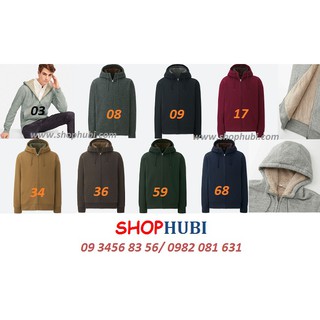 Áo khoác nỉ lót lông cừu Nam Uniqlo Nhật 2018 2019