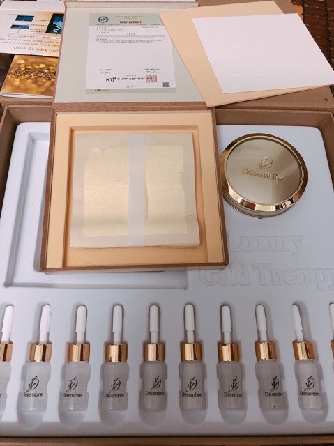 bộ mặt nạ vàng 24k Luxury Gold