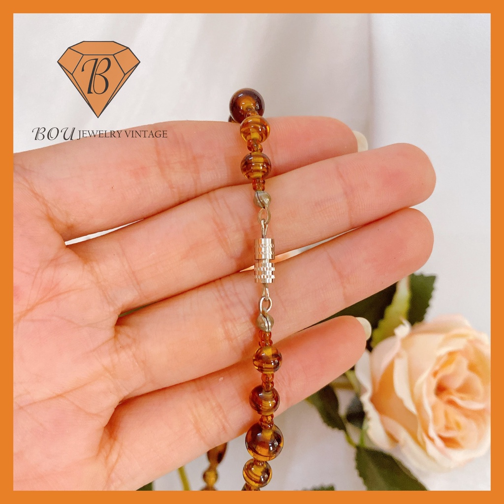 VÒNG CỔ SECONDHAND TRANG SỨC SI NHẬT BẢN BOU JEWELRY VINTAGE MÃ VC357