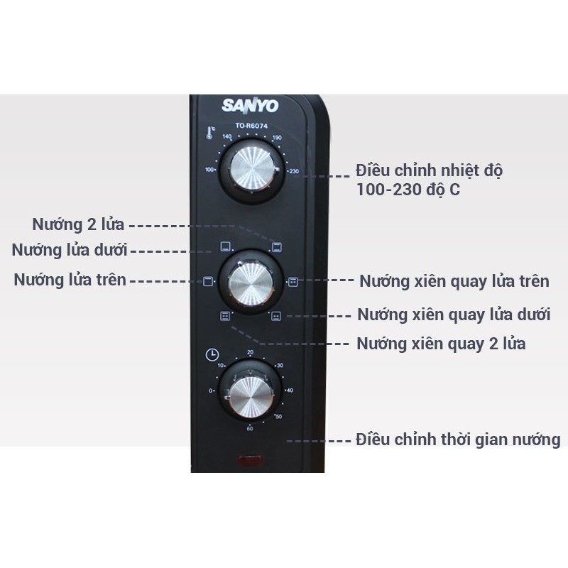 Lò nướng điện AQUA ATO-R6074 35L (Đen) - PTV