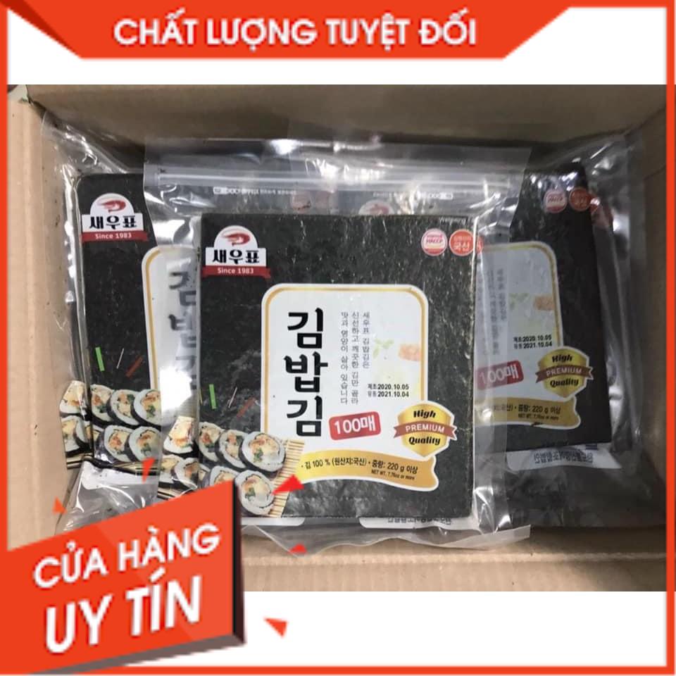 TỔNG BUÔN SIÊU RẺ> Lá kim / rong biển 100 lá làm cơm cuộn kimbap - 김밥김