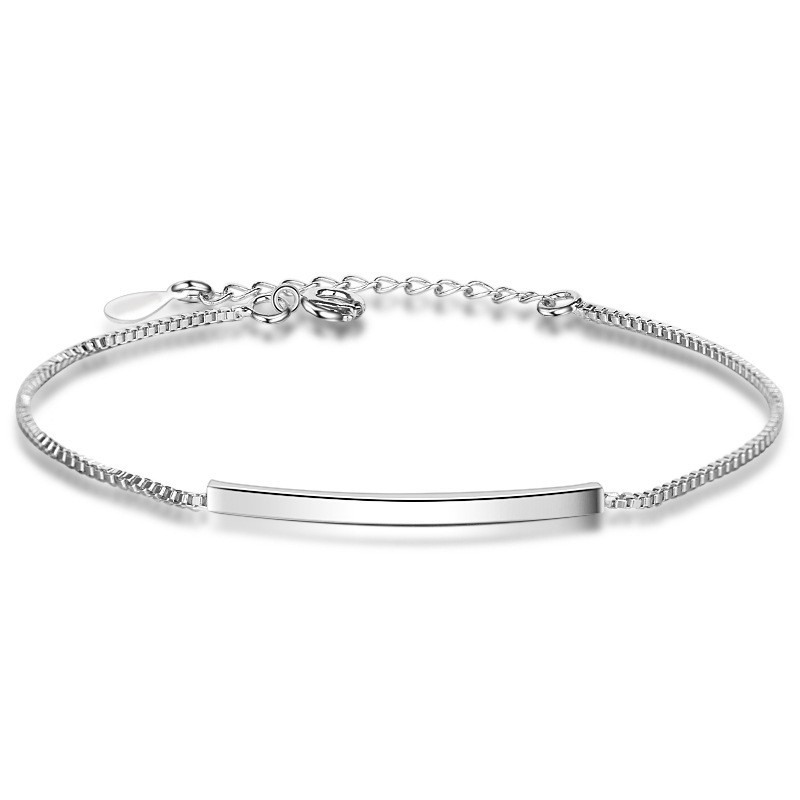 Cold Wind Girl Design Sense Silver Plated Bracelet