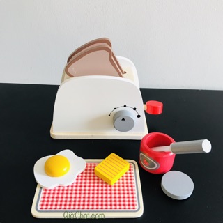 Bộ đồ chơi gỗ máy nướng bánh mì