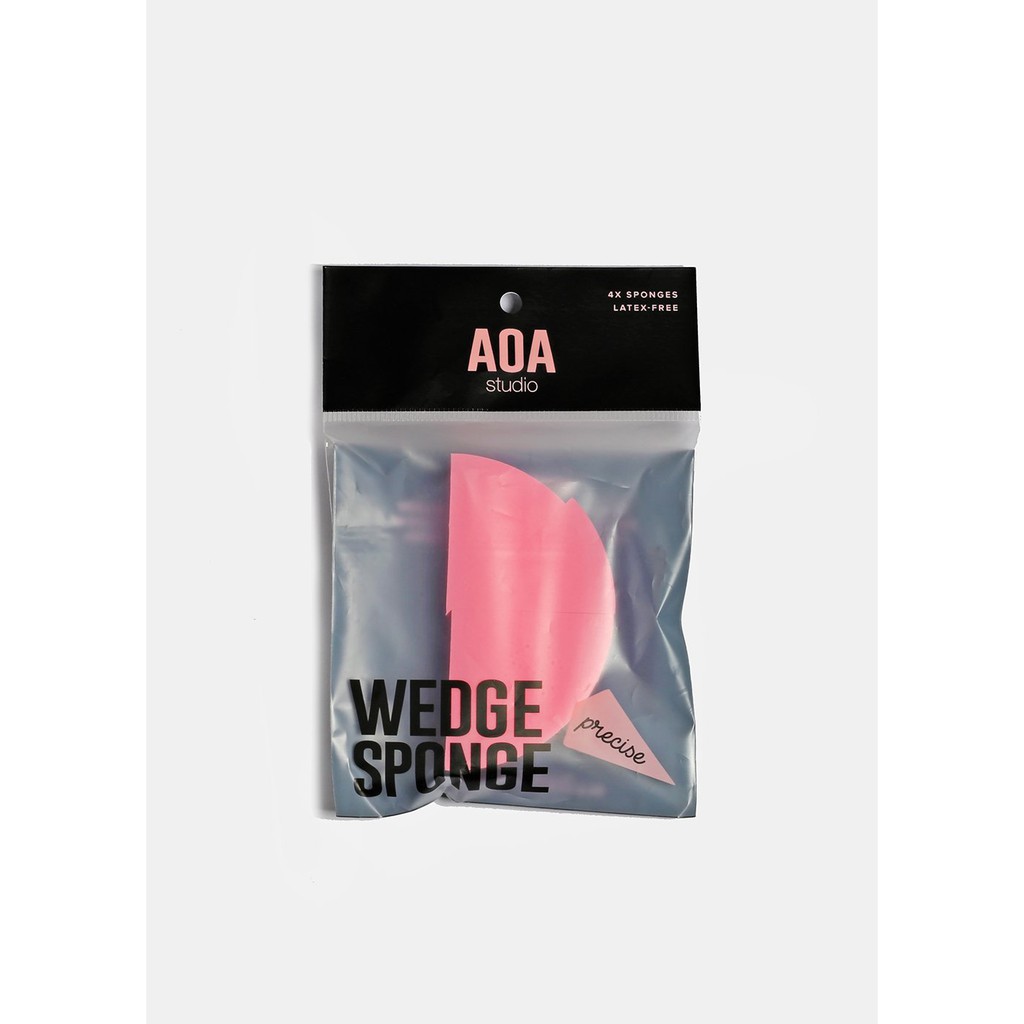 MÚT TRANG ĐIỂM AOA WEDGE SPONGE - 4 PACK