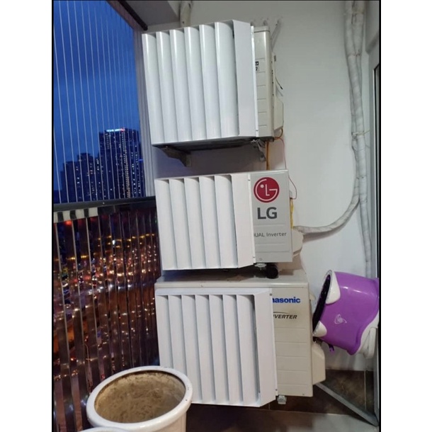 Louver tản gió - Chuyển hướng gió cục nóng điều hoà, đủ kích thước, hàng dầy kèm vít