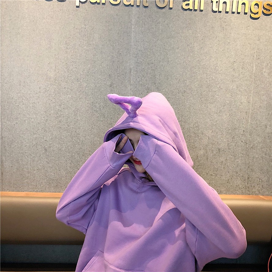 Áo hoodie Hàn Quốc màu trơn | BigBuy360 - bigbuy360.vn