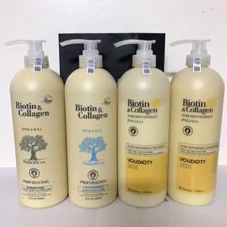 Sale 50% lấy tương tác : Cặp Gội xả BIOTIN COLLAGEN trắng 1000ML  suon mượt chống rụng tóc ,chẻ ngọn kích thích mọc tóc