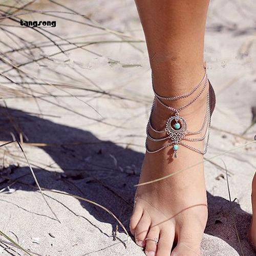 Lắc chân dây xích xỏ ngón chân phong cách Bohemia thời trang cho nữ | BigBuy360 - bigbuy360.vn